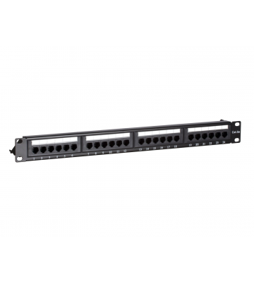 Patchpanel 19" CAT5e UTP - 24 ports