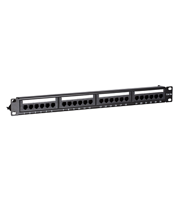 Patchpanel 19" CAT5e UTP - 24 ports
