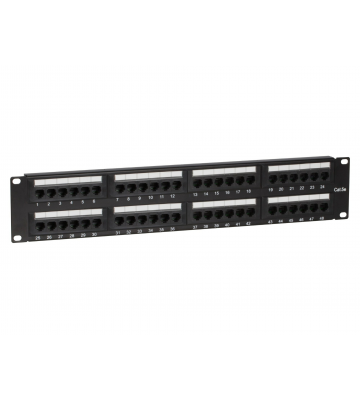 Patchpanel 19" CAT5e UTP - 48 ports