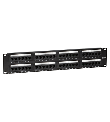 Patchpanel 19" CAT5e UTP - 48 ports