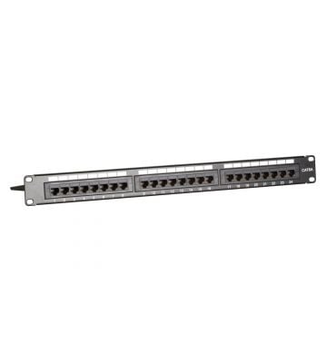 Patchpanel 19" CAT6a UTP - 24 ports