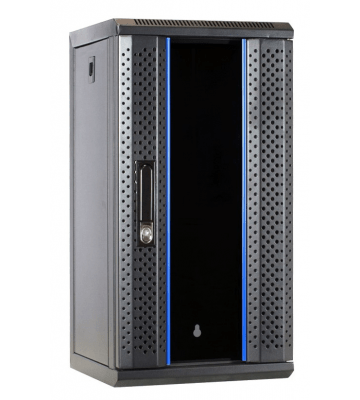 12 HE, 10” Serverschrank, mit Glastür (BxTxH)  370x450x618mm