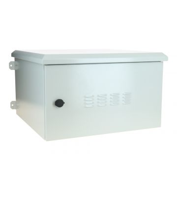 6 HE 19” Outdoor Serverschrank zur Wandmontage IP55 - 600 x 600 x 368mm 