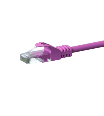 CAT 6 Netzwerkkabel U/UTP - 2 Meter - Rosa - CCA