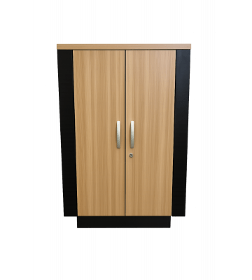 18U Soundproof Cabinet - Holzoptik