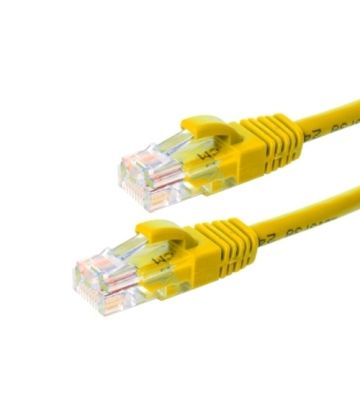 CAT6 Netzwerkkabel, U/UTP, 0.50 meter, Gelb, 100% Kupfer