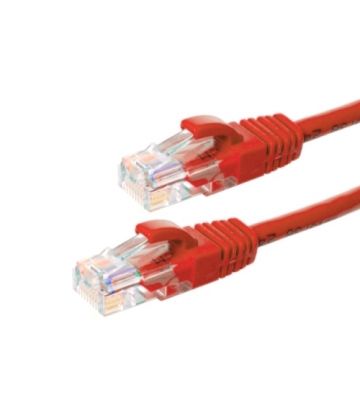 CAT6 Netzwerkkabel, U/UTP, 0.50 meter, Rot, 100% Kupfer