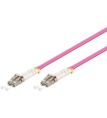 Glasfaserkabel LC-LC OM4 Duplex Patchkabel – 0.5 Meter