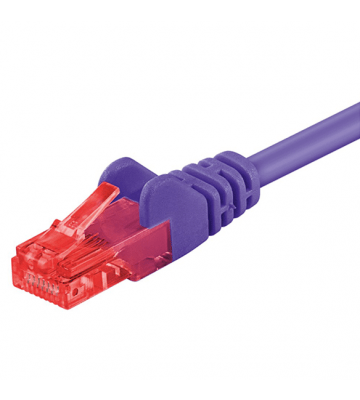 CAT 6 Netzwerkkabel U/UTP - 0,50 Meter - Violett - CCA