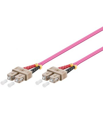 Glasfaserkabel SC-SC OM4 Duplex Patchkabel – 0.5 Meter