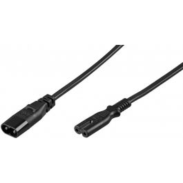 Stromkabel Euro Netzkabel 1,50 m Eurostecker Gerätebuchse C8 schwarz 
