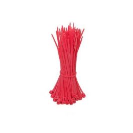 100 Stück Rote Kabelbinder – 100 Mm X 2,5 Mm, Nylon 66, UL-zertifiziert, Für Kabel & Vieles Mehr