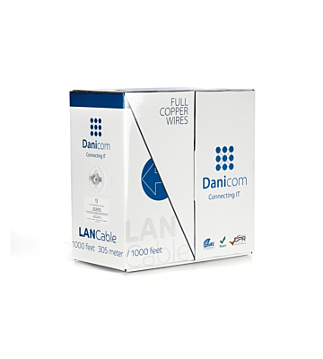 DANICOM CAT6 100% Kupfer UTP 305m Starrleiter - LSZH (Cca)