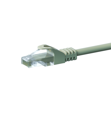 CAT5e Netzwerkkabel, U/UTP, 2 meter, Grau, 100% Kupfer