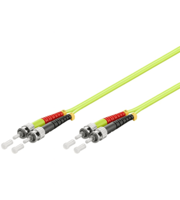 Glasfaserkabel ST-ST OM5 Duplex Patchkabel – 0.5 Meter