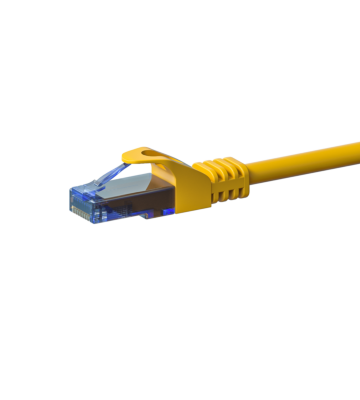 CAT6a Netzwerkkabel 100% Kupfer - U/UTP - 2 Meter - Gelb