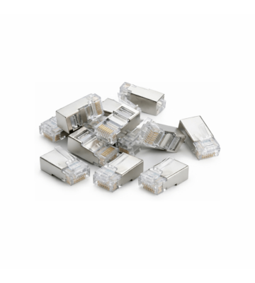 DANICOM SFTP RJ45 CAT6a Netzwerkstecker - für flexible Kabel - 10 Stück
