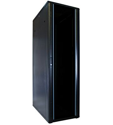 42 HE 19” Serverschrank, mit Glastür (BxTxH) 600 x 1000 x 2000mm