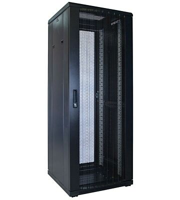 32 HE 19” Serverschrank, mit perforierter Fronttür (BxTxH) 600 x 600 x 1600mm