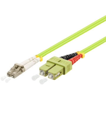 Glasfaserkabel LC-SC OM5 Duplex Patchkabel – 10 Meter
