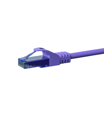 CAT6a Netzwerkkabel 100% Kupfer - U/UTP - 2 Meter - Violett
