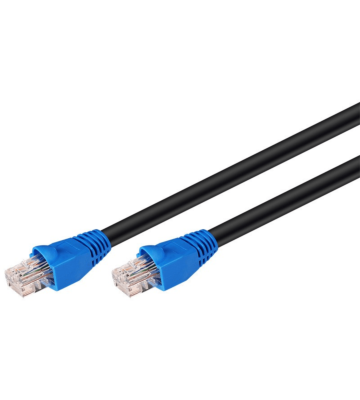 DANICOM CAT6 Kabel für den Aussenbereich UTP – 30 Meter – Schwarz - 100% Kupfer