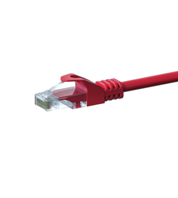 CAT5e Netzwerkkabel, U/UTP, 20 meter, Rot, 100% Kupfer