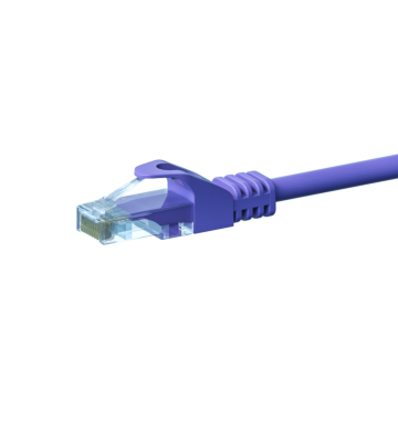 CAT5e Netzwerkkabel, U/UTP, 1.50 meter, Viollett, 100% Kupfer
