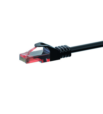 CAT6 Netzwerkkabel, U/UTP, 0.50 meter, Schwarz, 100% Kupfer