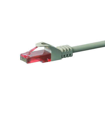 CAT6 Netzwerkkabel, U/UTP, 15 meter, Grau, 100% Kupfer