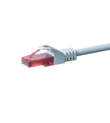 CAT6 Netzwerkkabel, U/UTP, 1 meter, Weiß, 100% Kupfer