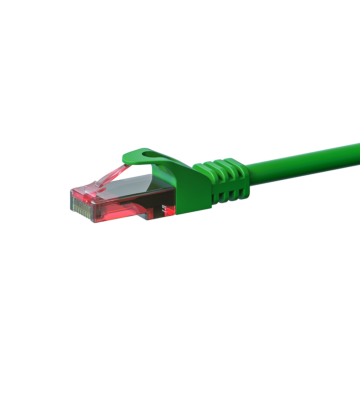 CAT6 Netzwerkkabel, U/UTP, 1 meter, Grün, 100% Kupfer