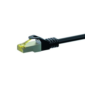  RJ45 Netzwerkkabel S/FTP (PiMF), mit CAT 7 Rohkabel, Schwarz, 50m