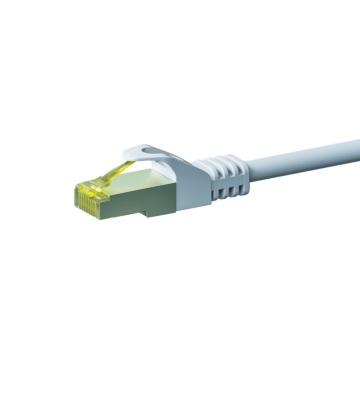 RJ45 Netzwerkkabel S/FTP (PiMF), mit CAT 7 Rohkabel, Weiß, 15m