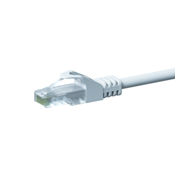 CAT 5e Netzwerkkabel U/UTP – 3 Meter -  Weiß - CCA