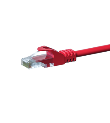 CAT 5e Netzwerkkabel U/UTP – 0.50 Meter -  Rot - CCA