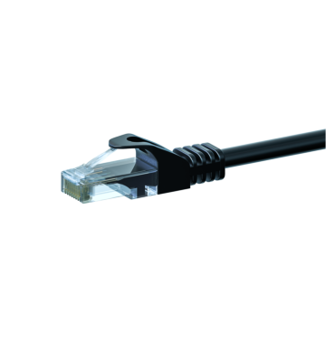 CAT 6 Netzwerkkabel U/UTP - 0,25 Meter - Schwarz - CCA