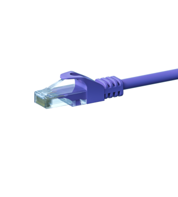 CAT 6 Netzwerkkabel U/UTP - 0,50 Meter - Violett - CCA