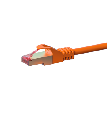 CAT 6 Netzwerkkabel LSOH - S/FTP - 7,50 Meter - Orange 