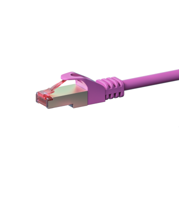 CAT 6 Netzwerkkabel LSOH - S/FTP - 0,50 Meter - Rosa