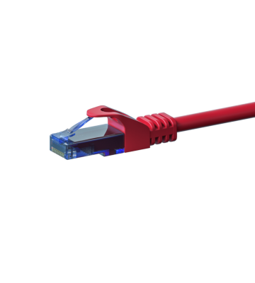 CAT6a Netzwerkkabel 100% Kupfer - U/UTP - 1,50 Meter - Rot