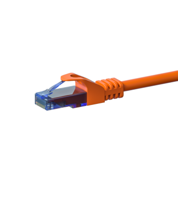 CAT6a Netzwerkkabel 100% Kupfer - U/UTP - 0,50 Meter - Orange