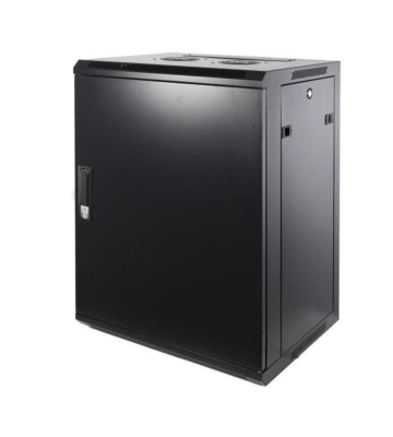 15 HE Serverschrank, Wandgehäuse, mit Metalltür (BxTxH) 600 x 450 x 770mm