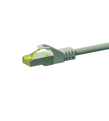 RJ45 Netzwerkkabel S/FTP (PiMF), mit CAT 7 Rohkabel, Grau, 5m