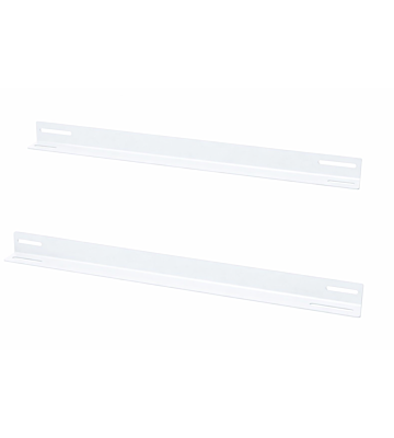 19” Rackschienen für 450mm tiefe Wandschränke - weiß