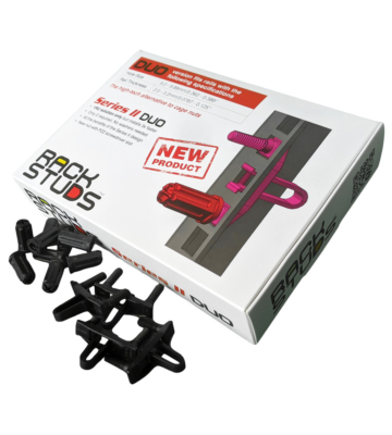 Rackstuds DUO Serie II – Schwarz – 20 Stück