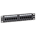 Patchpanel 10”, 12-fach UTP Patchpanel CAT 5e