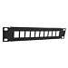 UTP Keystone-Patchpanel, 10 Ports Unbestückt