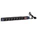 19” Steckdosenleiste mit Schalter - 8-fach