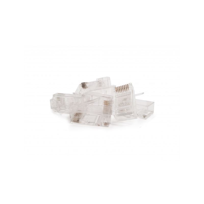 CAT6a Stecker RJ45 Ungeschirmt - für Starrleiter - 10 Stück